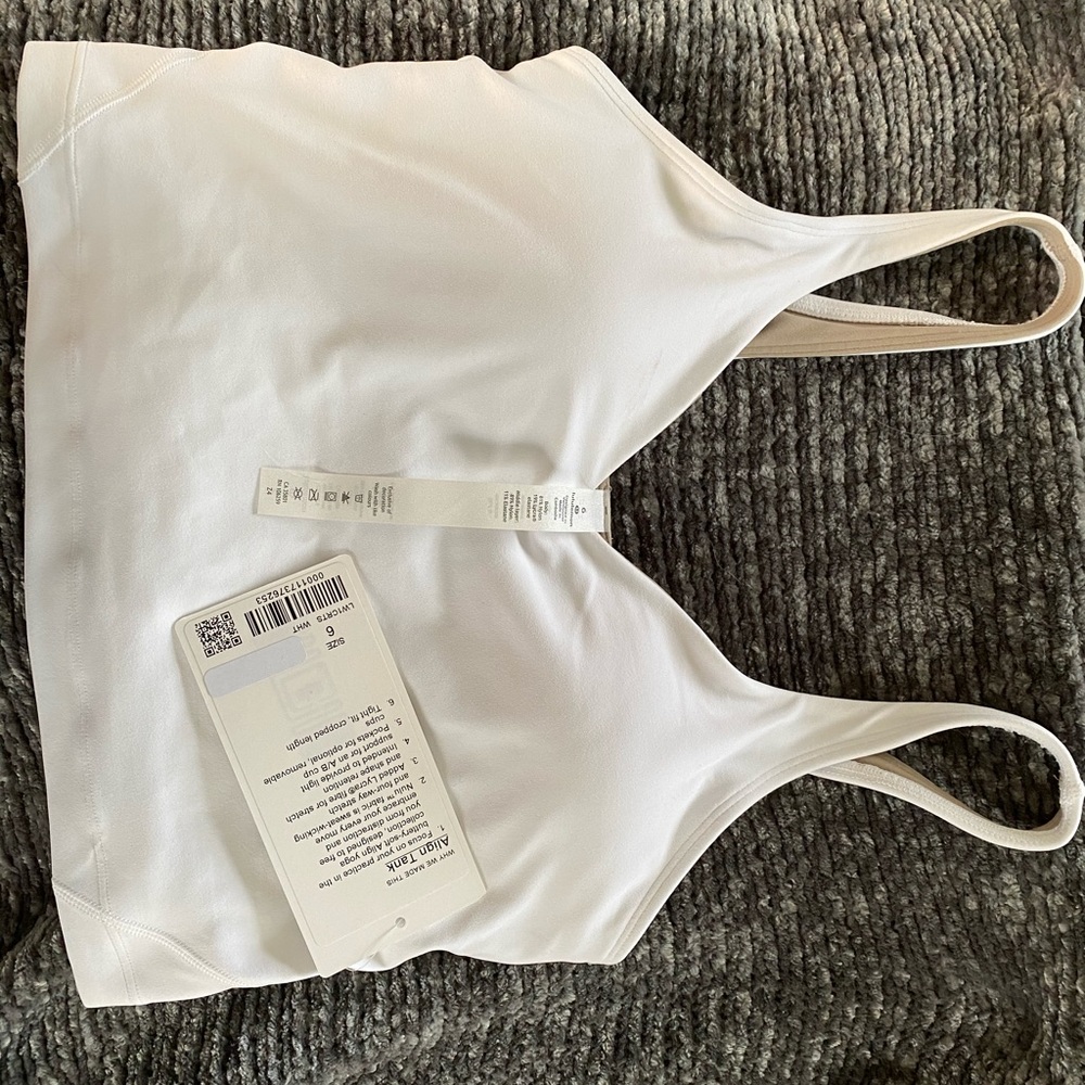 White Lululemon align tank